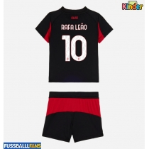 AC Milan Rafael Leao #10 Heimtrikotsatz Kinder 2025-26 Kurzarm (+ Kurze Hosen)